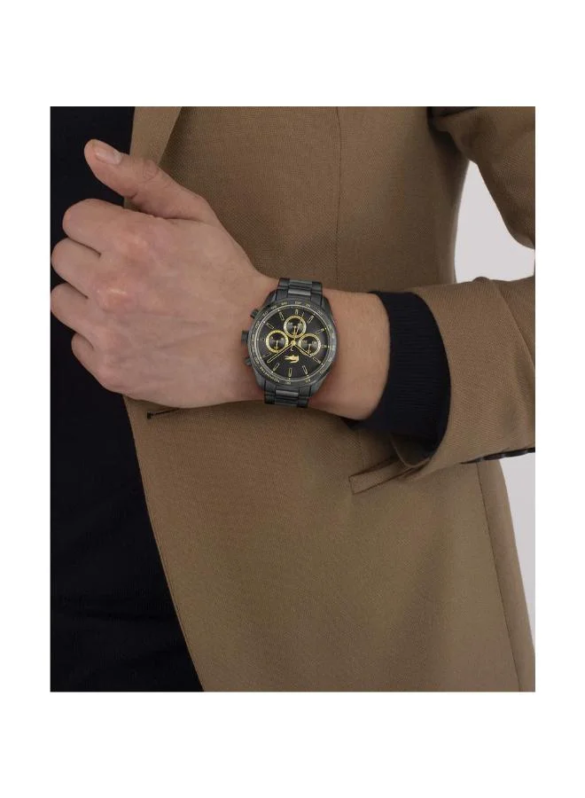 لاكوست ساعة كوارتز بعقارب وسوار فولاذي