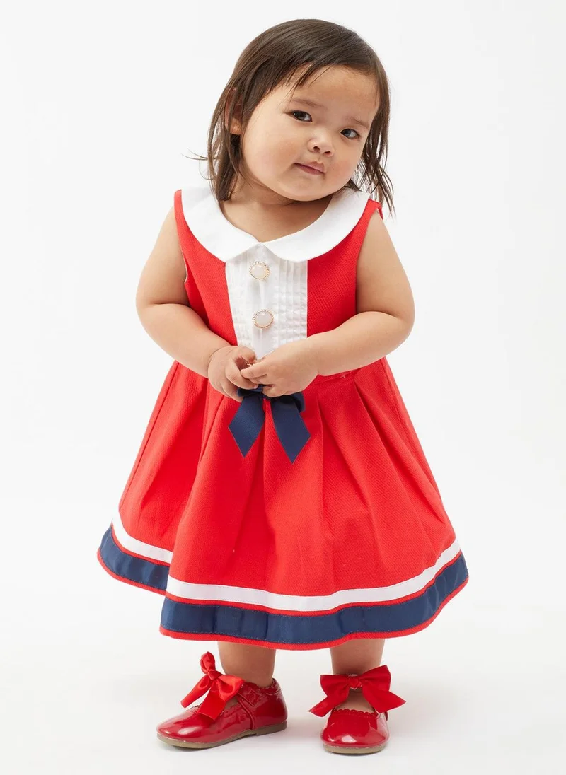 One Friday Collared Bow Dress