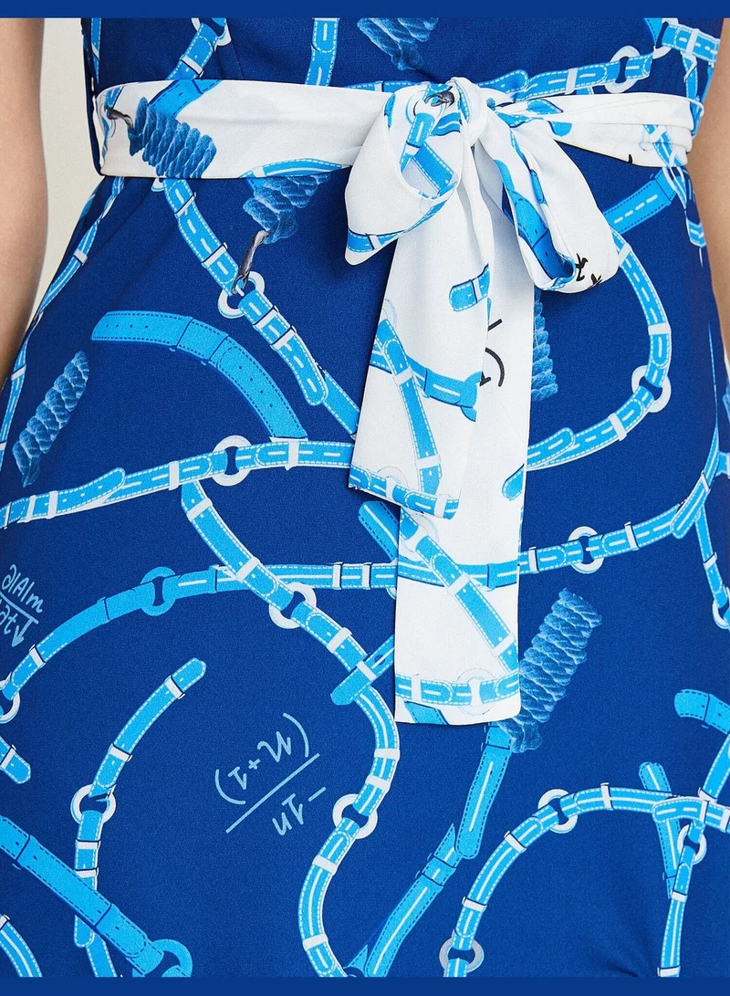 KOTON Tie Waist Dress