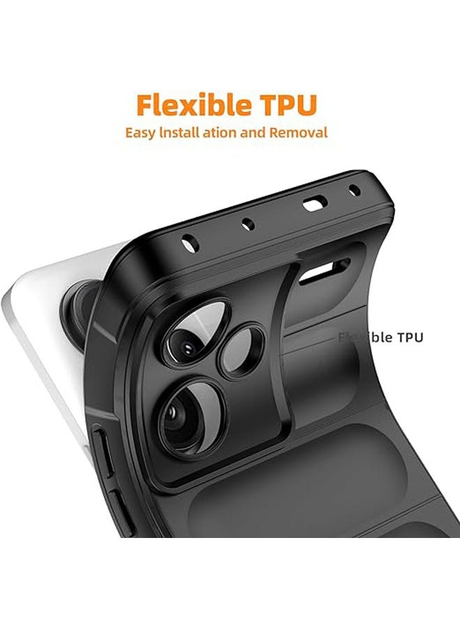General The case is compatible with Xiaomi Redmi Note 13 Pro+/Plus 5G, 2-pack tempered glass screen protector, soft TPU liquid silicone case, shockproof and scratch-resistant rubber case  - Image 5