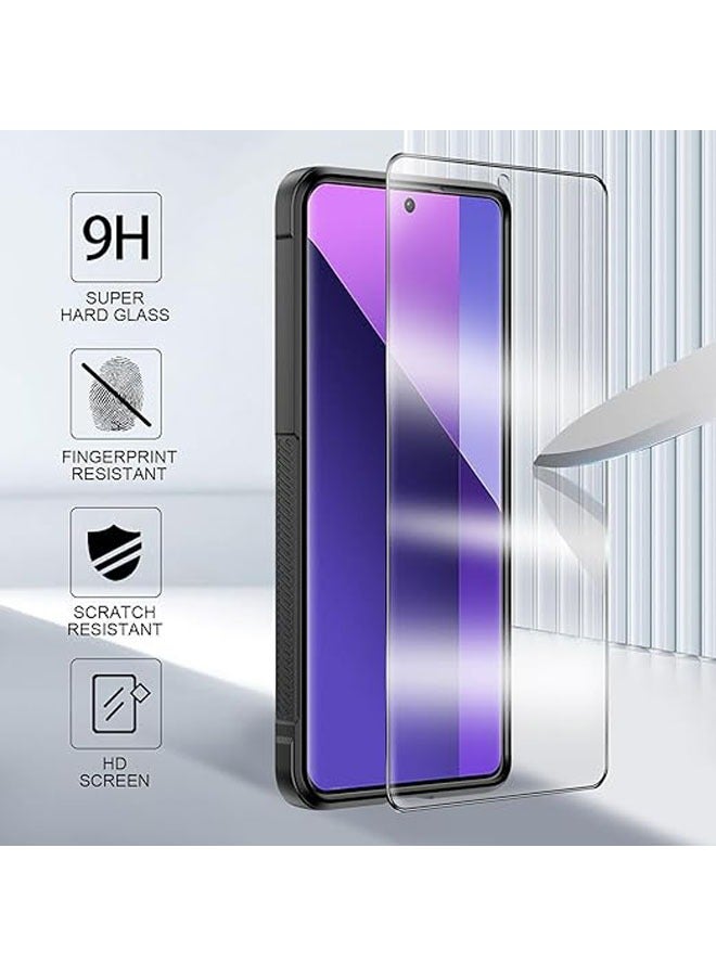 General The case is compatible with Xiaomi Redmi Note 13 Pro+/Plus 5G, 2-pack tempered glass screen protector, soft TPU liquid silicone case, shockproof and scratch-resistant rubber case  - Image 2