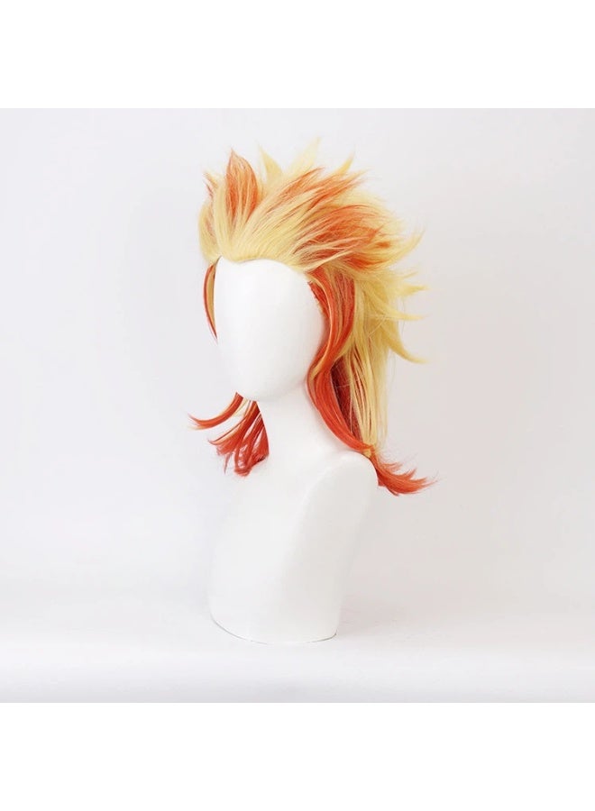 general Demon Slayer Rengoku Kyoujurou cosplay Wig is a gift for family and friends who love cosplay - Image 3