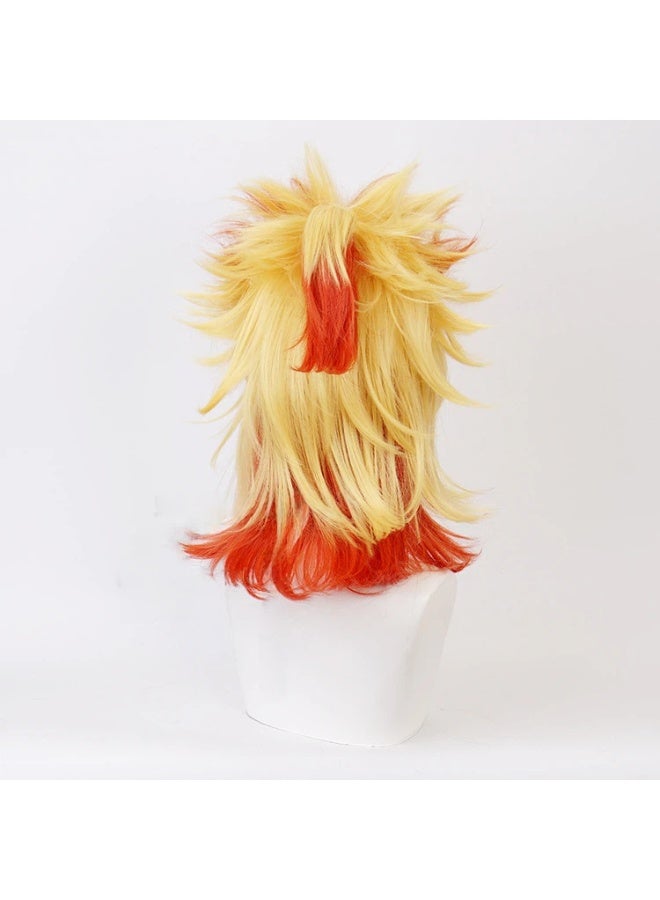 general Demon Slayer Rengoku Kyoujurou cosplay Wig is a gift for family and friends who love cosplay - Image 4