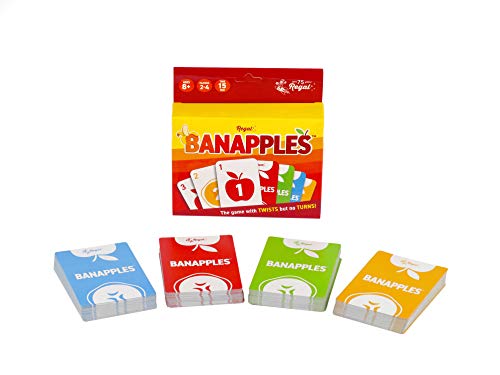 Regal Games Banapples Fun Card Game Set for Kids Teens Adults 24 Player Card Games Fun Travel Playing Cards for Game Night 4 Decks 40 Cards Each - Image 1