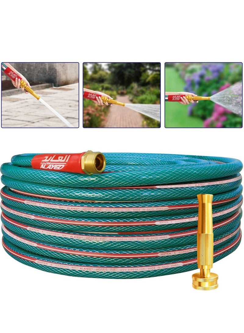 Alayed Garden, Agriculture, Plastic Water Pipe, Hose, With Coupling, 25m 1/2" - Image 1