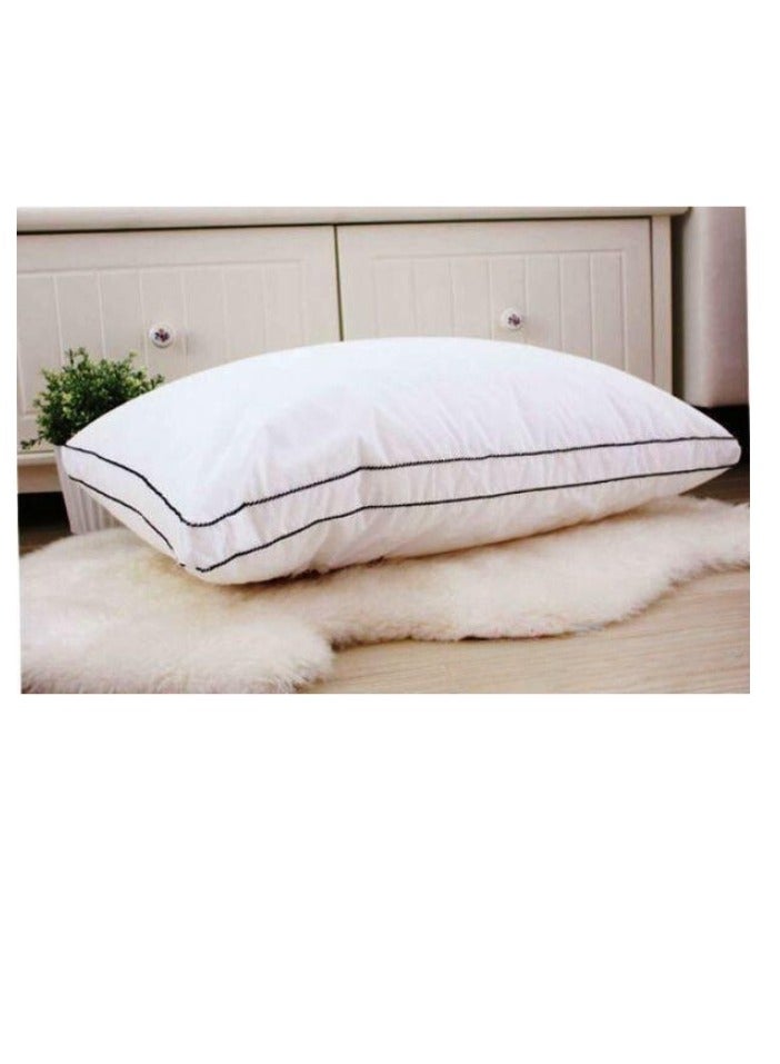 New Star Cotton Sleeping Pillow Neck and Shoulder Support, Soft Fluffy Hotel Pillows Flocked Design, (2200g) Sleeping Bed Pillow Size 50x75cm with Luxury Down Alternative Filling Hotel Style - Image 3