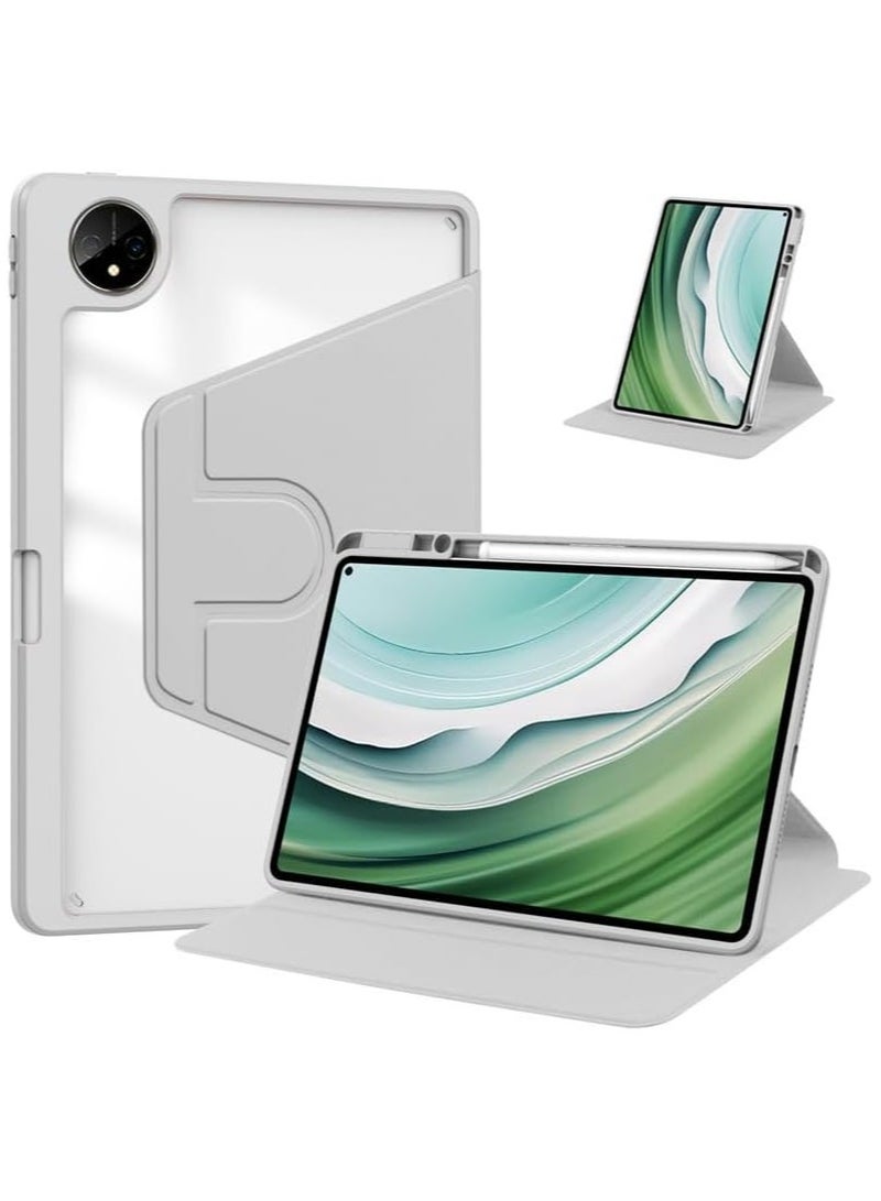 General Clear Back Case Compatible with Huawei MatePad Pro 13.2 inch 2023 with Pen Holder, 360 Degree Swivel Stand Flip Smart Tablet Cover Auto Sleep/Wake Tablet Case  - Image 1