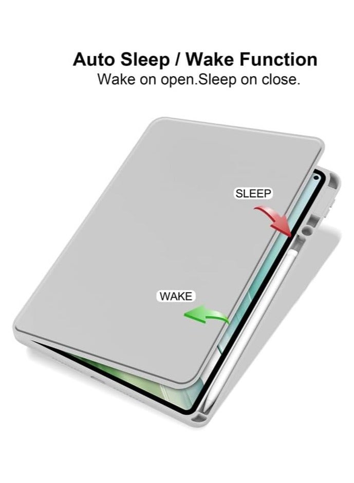 General Clear Back Case Compatible with Huawei MatePad Pro 13.2 inch 2023 with Pen Holder, 360 Degree Swivel Stand Flip Smart Tablet Cover Auto Sleep/Wake Tablet Case  - Image 5