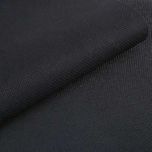 Caydo 2 Pieces 14 Count Classic Reserve Aida Cloth Cross Stitch Cloth, 25 by 18-Inch Big Size, Black - Image 3