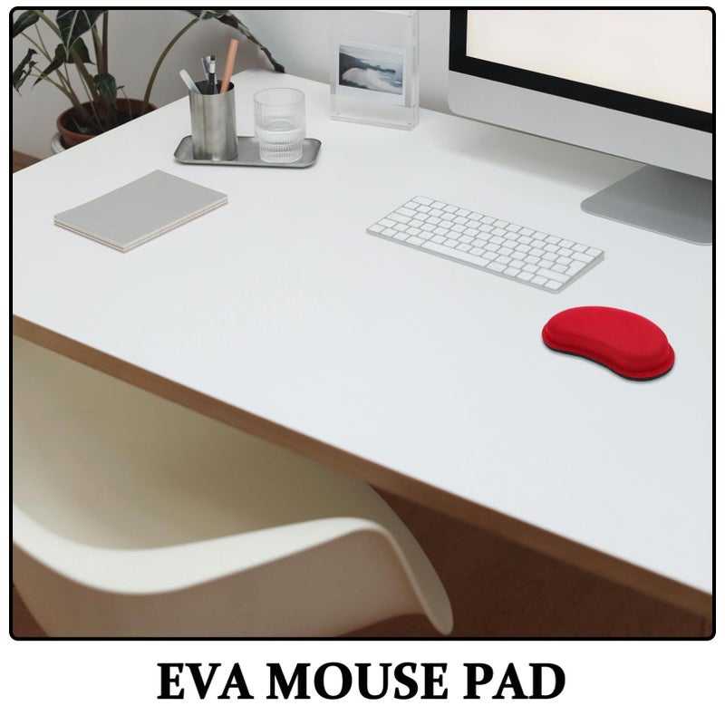 Red Ergonomic Eva Mouse Wrist Rest Cushion for Computer Laptop Office Home - Image 4