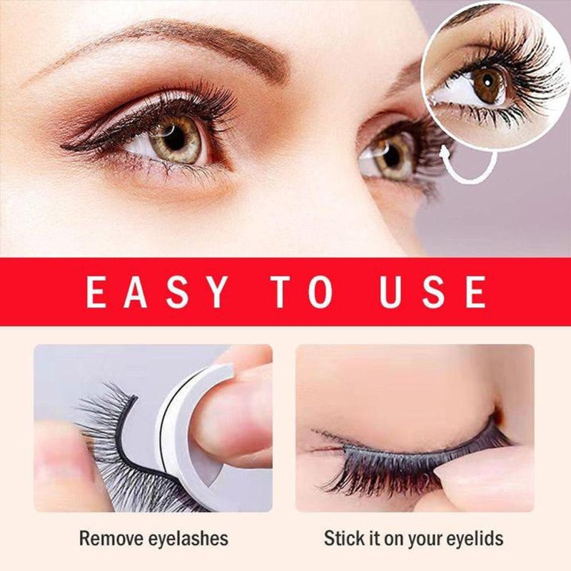 Self-adhesive False Eyelashes Thick Eyelashes Glue-free Self-adhesive Eyelashes - Image 2