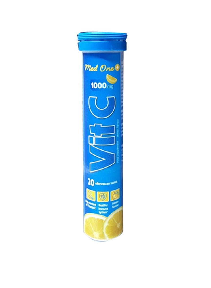 Vitamin C 1000Mg Lemon Effervescent Tablets 20S