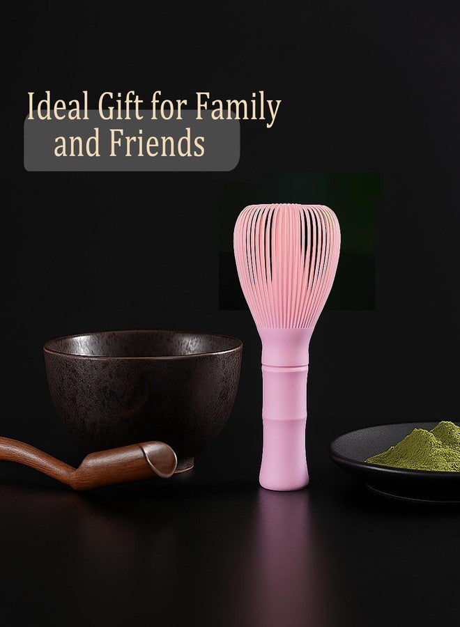 Sumsive Resin Matcha Whisk Traditional Japanese Chasen Matcha Tea Whisk Gifts for Tea Lovers Reusable Plastic Matcha Whisk for Authentic Tea Preparation (Pink) - Image 3