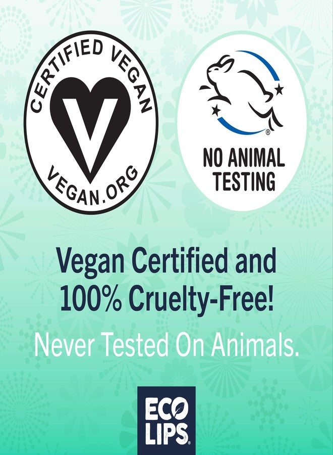 Eco Lips Bee Free Unflavored Vegan Lip Balm with Candellia Wax, 3 pack - Image 5