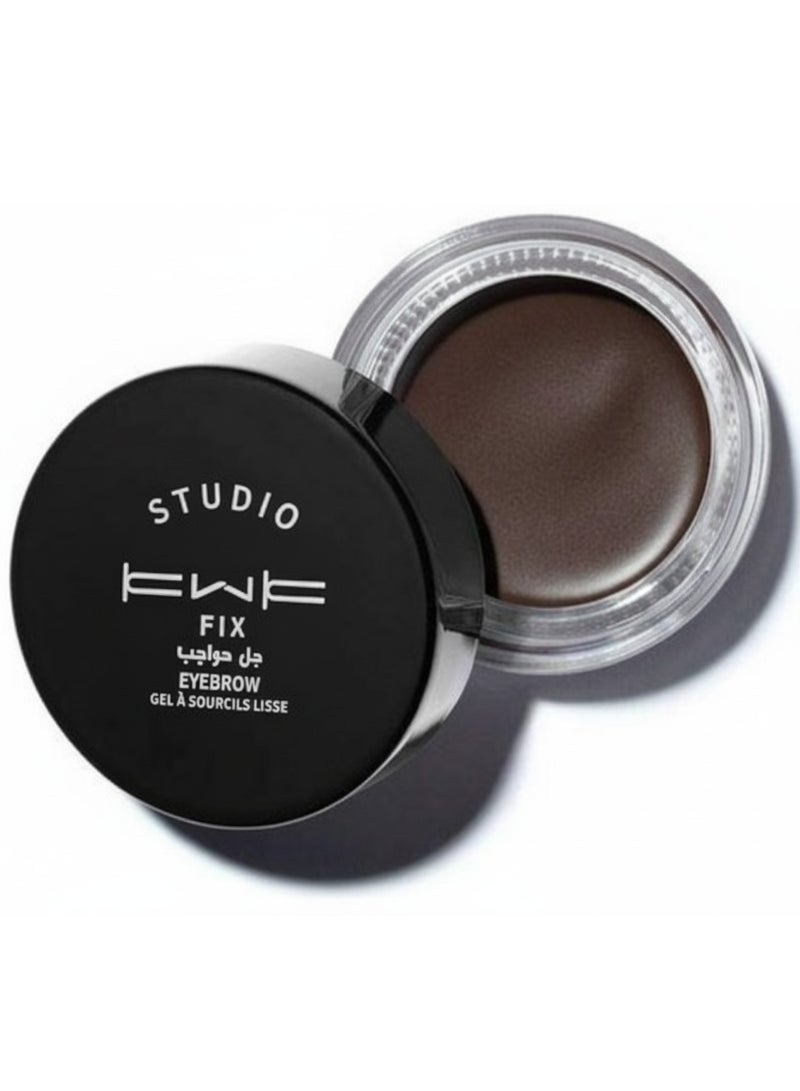 كيه دابليو كيه جل حواجب ستوديو فيكس، بني داكن، كريم حواجب مقاوم للماء ويدوم طويلاً من كيه دبليو كيه - Image 1