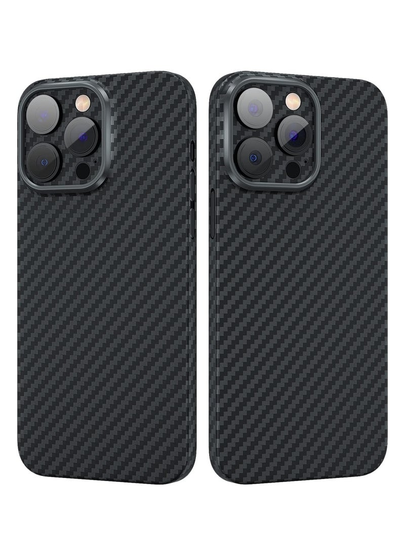 For iPhone 16 Pro Max Case Carbon Fiber, Real Aramid Fiber Sturdy Durable Carbon 0.5 mm Slim Fit for iPhone 16 Pro Max Carbon Fiber Thin Case  - Image 1
