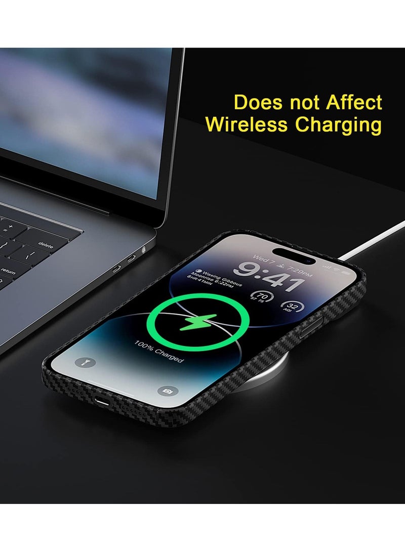 For iPhone 16 Pro Max Case Carbon Fiber, Real Aramid Fiber Sturdy Durable Carbon 0.5 mm Slim Fit for iPhone 16 Pro Max Carbon Fiber Thin Case