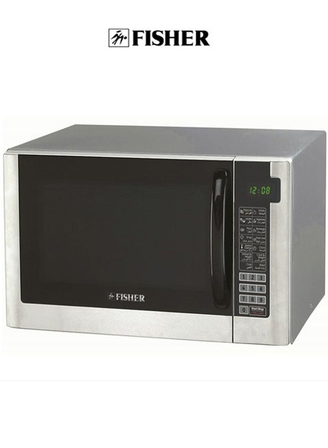 43 Liters Digital Microwave Oven Large Capacity, 1000W, Speed and Weight Defrost with 10 Power Levels for Cooking, Grey/Black  | FEM-S9539V