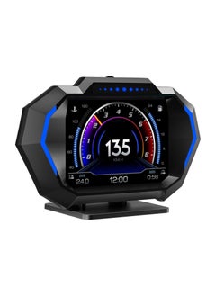 Generic HUD Heads Up Display for Car, OBD Multi-Data Monitor Digital Speedometer Head Up Display, Overspeed Alarm RPM Water Temperature Turbo Pressure Smart Gauge for Most Vehicles After 200  - Image 1