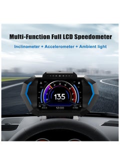 Generic HUD Heads Up Display for Car, OBD Multi-Data Monitor Digital Speedometer Head Up Display, Overspeed Alarm RPM Water Temperature Turbo Pressure Smart Gauge for Most Vehicles After 200  - Image 2