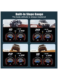 Generic HUD Heads Up Display for Car, OBD Multi-Data Monitor Digital Speedometer Head Up Display, Overspeed Alarm RPM Water Temperature Turbo Pressure Smart Gauge for Most Vehicles After 200  - Image 5