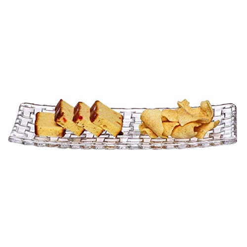 saiYum® Beautiful Crystal Clear Square Shape Glass Tray Plate for Serving Dry Fruits, Fruits, Snacks, Sweets, Chocolates for Home Decoration, Living Room (Transparent) - Image 5