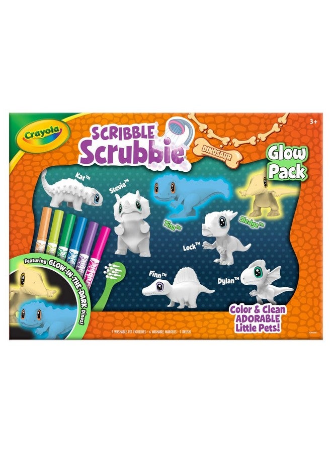 Crayola Scribble Scrubbie Pets Dinosaur Glow Combo Pack, Dinosaur Toys for Kids, Ages 3, 4, 5, - Image 2
