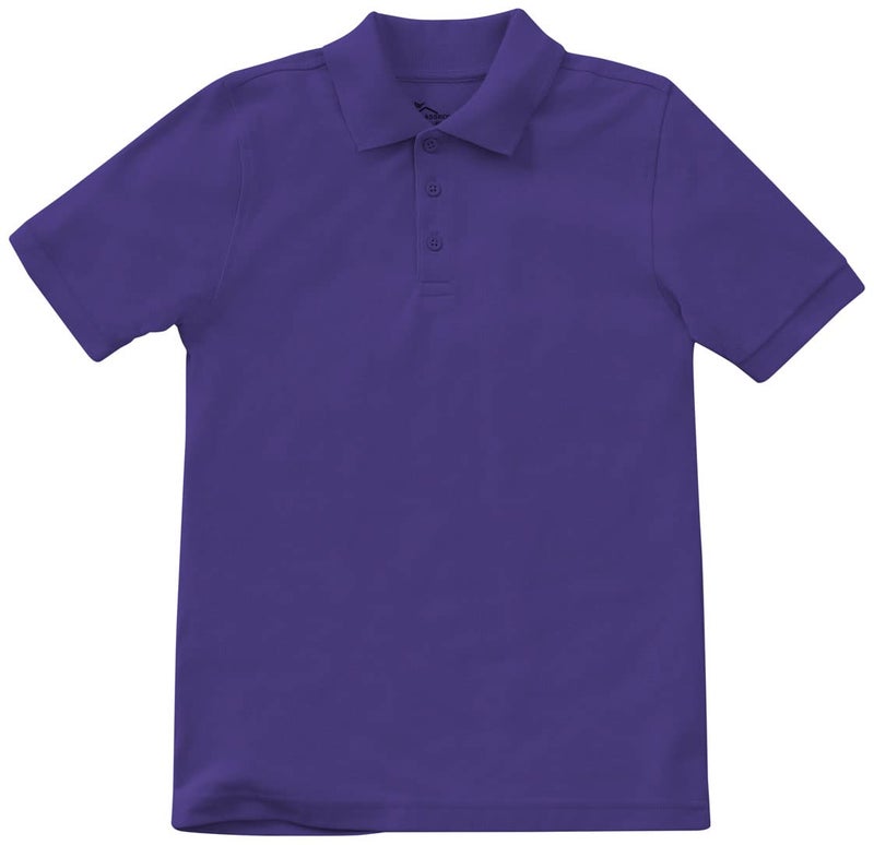 Classroom School Uniforms unisex child Preschool Short Sleeve Pique Polo Shirt, Dark Purple, 2T US - Image 4