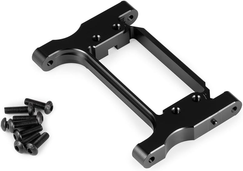 MOHERO Aluminum CNC Front Steering Servo Mount Upgrade Parts for 1/10 Scale TRX-4 Crawler Car (Black) - Image 3