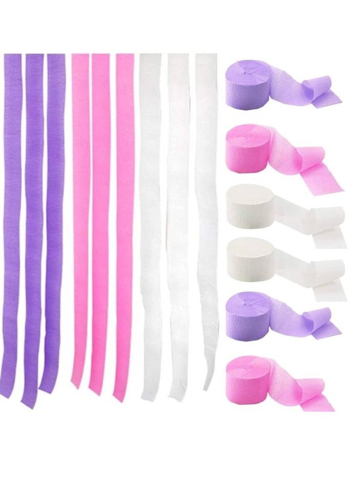 Terabyte CREPE PAPER STREAMER (PACK OF 12) MULTICOLORS FLAT - Image 1