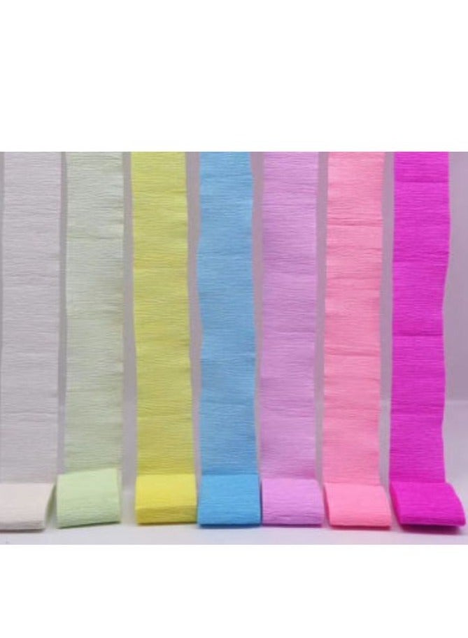 Terabyte CREPE PAPER STREAMER (PACK OF 12) MULTICOLORS FLAT - Image 2