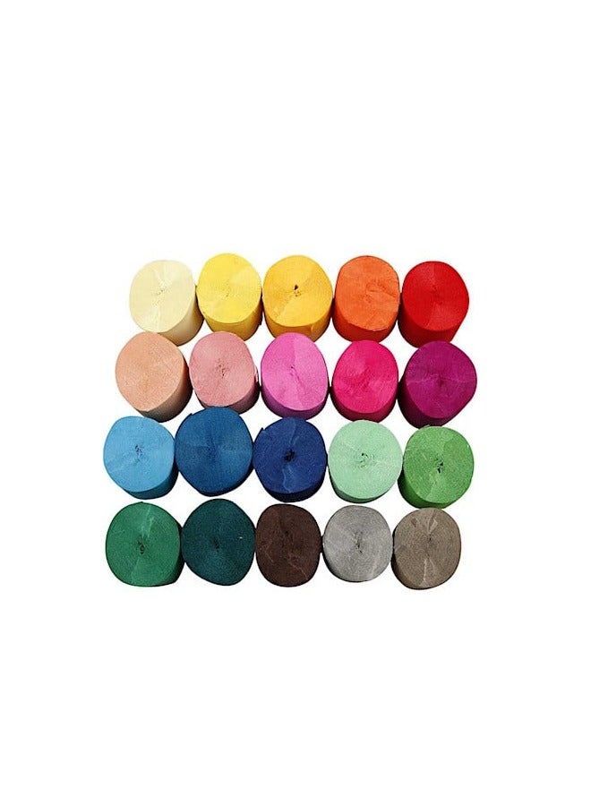 Terabyte CREPE PAPER STREAMER (PACK OF 12) MULTICOLORS FLAT - Image 3