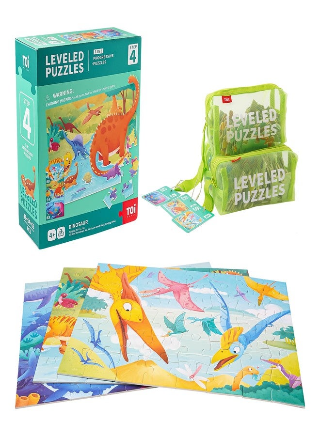 TOI Leveled Puzzles for Kids Aged 3.5 and Up, Toddler Puzzle Preschool Learning Jigsaw Puzzles, Large Pieces Educational Game for Boys Girls, Classic Education Step 4 - Image 1