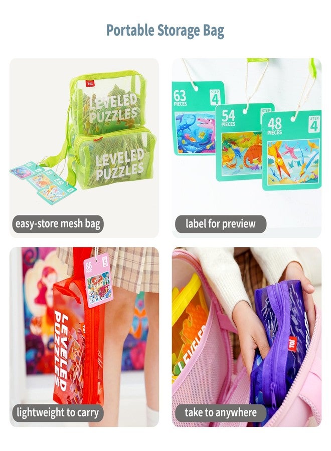 TOI Leveled Puzzles for Kids Aged 3.5 and Up, Toddler Puzzle Preschool Learning Jigsaw Puzzles, Large Pieces Educational Game for Boys Girls, Classic Education Step 4 - Image 5
