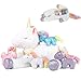 Tezituor 24 Inches Unicorn Plush Toy Set for GirlsSmall Unicorn Stuffed Animal 5Pcs Unicorns in Mommy Unicorns BellyUnique Stuffed Unicorns Gifts for Children Christmas Valentines White - Image 2