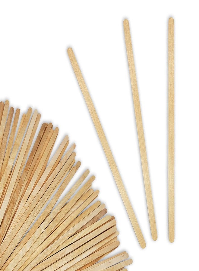 NSI 50 7" Inch Wood (Birch) Paint, Stain, Resin, Epoxy Mixing/Stir Sticks (Pack of 50) Flexible, Rouded Ends - Image 1