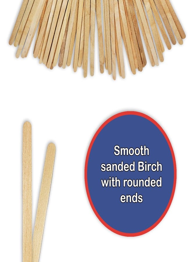 NSI 50 7" Inch Wood (Birch) Paint, Stain, Resin, Epoxy Mixing/Stir Sticks (Pack of 50) Flexible, Rouded Ends - Image 3