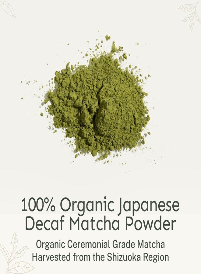 Yu Tea Organic Decaf Matcha Powder Ceremonial Grade, 50 Servings | Rich in Antioxidants & L-Theanine, Low Caffeine | Unsweetened Grade A Japanese Green Tea Powder | Resealable Pouch, 2.65 oz - Image 3