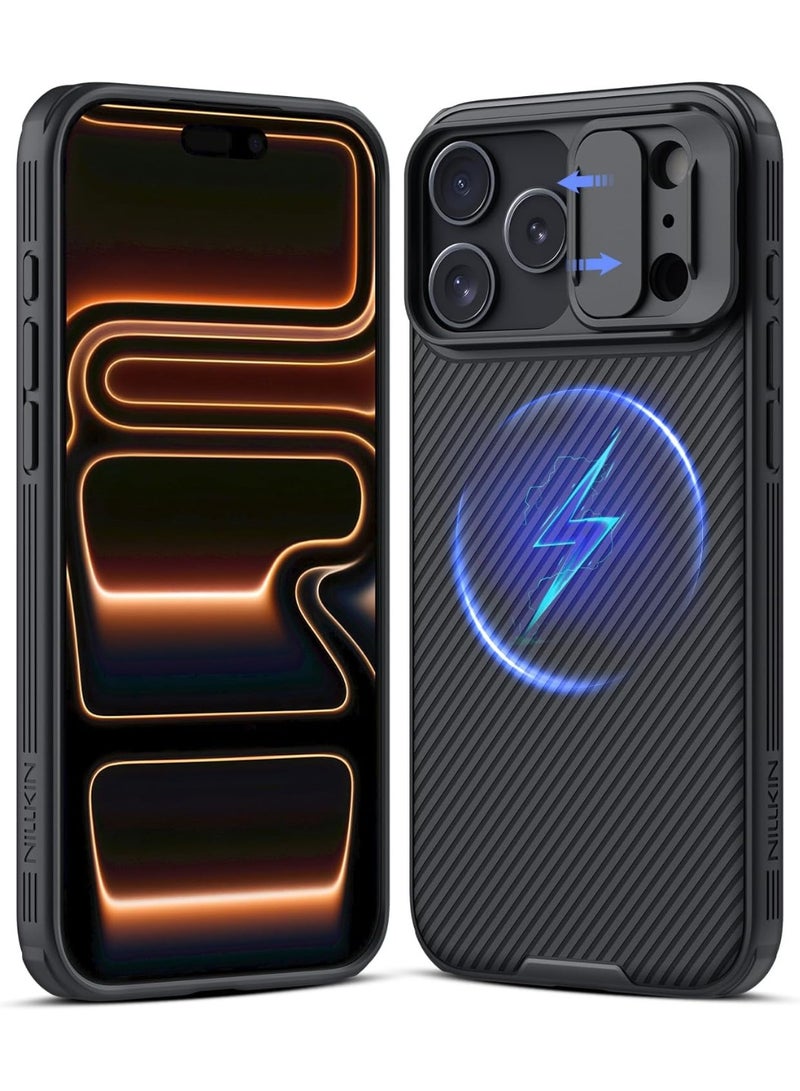 Nillkin Case Cover CamShield Pro Magnetic Wireless Charging  Case With Slide Camera For Iphone 17 Pro Max (Black) - Image 1