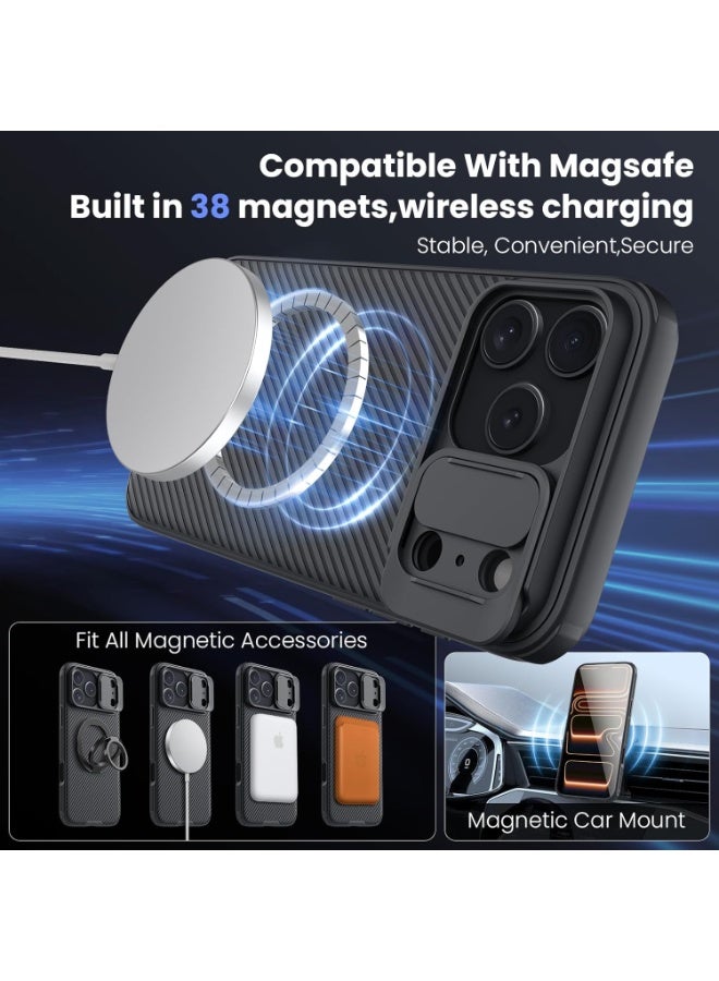 Nillkin Case Cover CamShield Pro Magnetic Wireless Charging  Case With Slide Camera For Iphone 17 Pro Max (Black) - Image 3