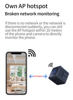 MANETTA Security Camera, 1080P WiFi Indoor Camera, X2 Long Battery Life, SD Storage, Clear Night Vision, AI Motion Detection, Real-Time Record Security Wireless Surveillance Camera (X2)  - Image 3
