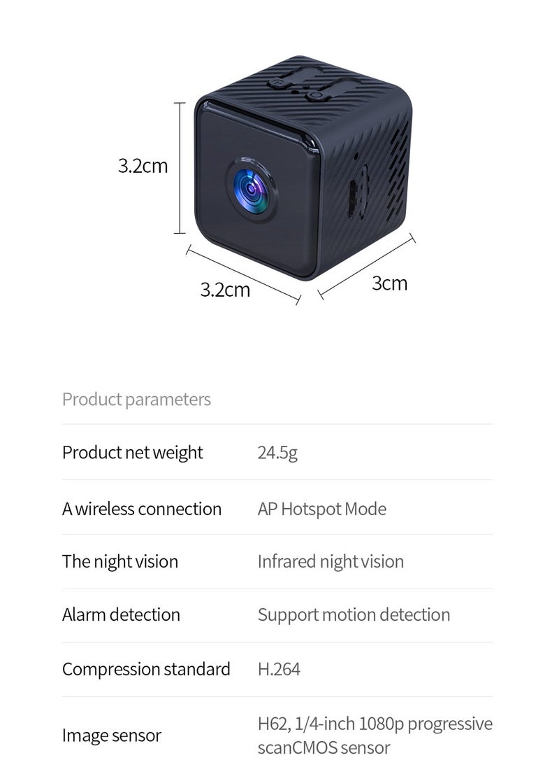 Security Camera, 1080P WiFi Indoor Camera, X2 Long Battery Life, SD Storage, Clear Night Vision, AI Motion Detection, Real-Time Record Security Wireless Surveillance Camera (X2)