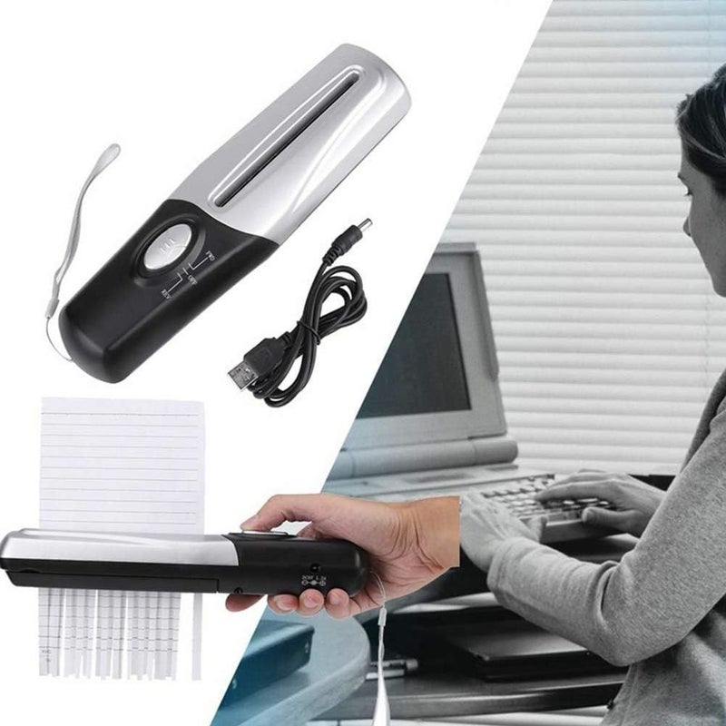 كاست ويف ممزق محمول، يعمل بالUSB/البطارية، ممزق ورق صغير يدوي، سعة 2 لتر، قاطع ورق صغير للمكتب - Image 2