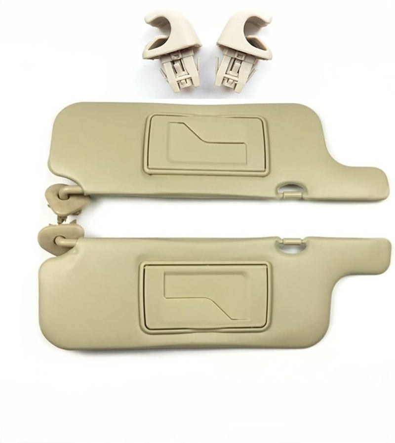 DEMULAX Beige Sun Visor for Toyota Corolla 2003-2012 - Image 1