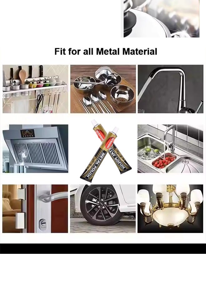 أوتو سول 3 قطع من ملمع المعادن Autosol الألماني للتكنولوجيا للكروم والنحاس، 75 مل لكل قطعة - Image 4