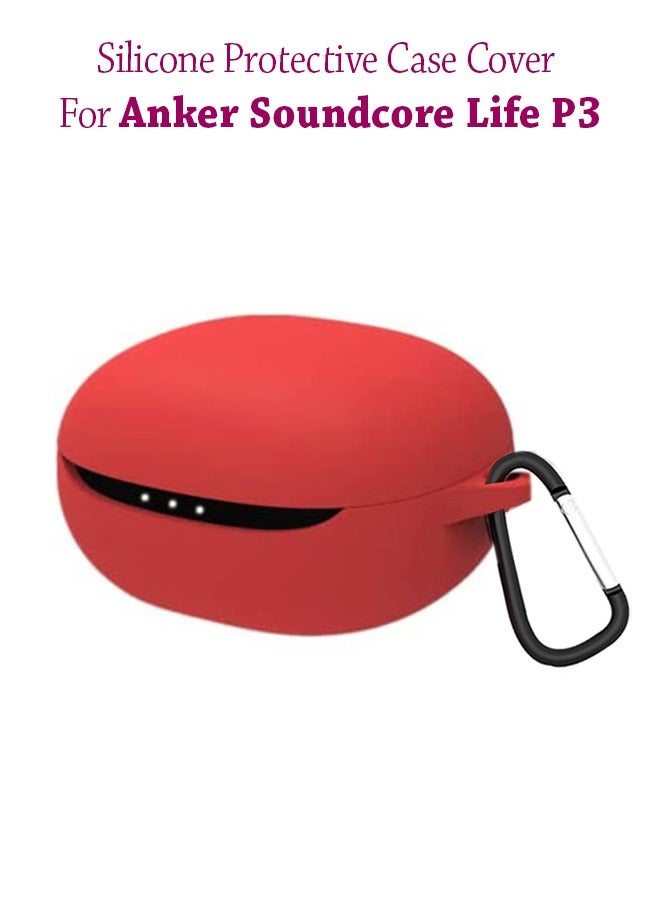 Silicone Protective Case Cover For Anker SoundCore Life P3 - Red - Image 1