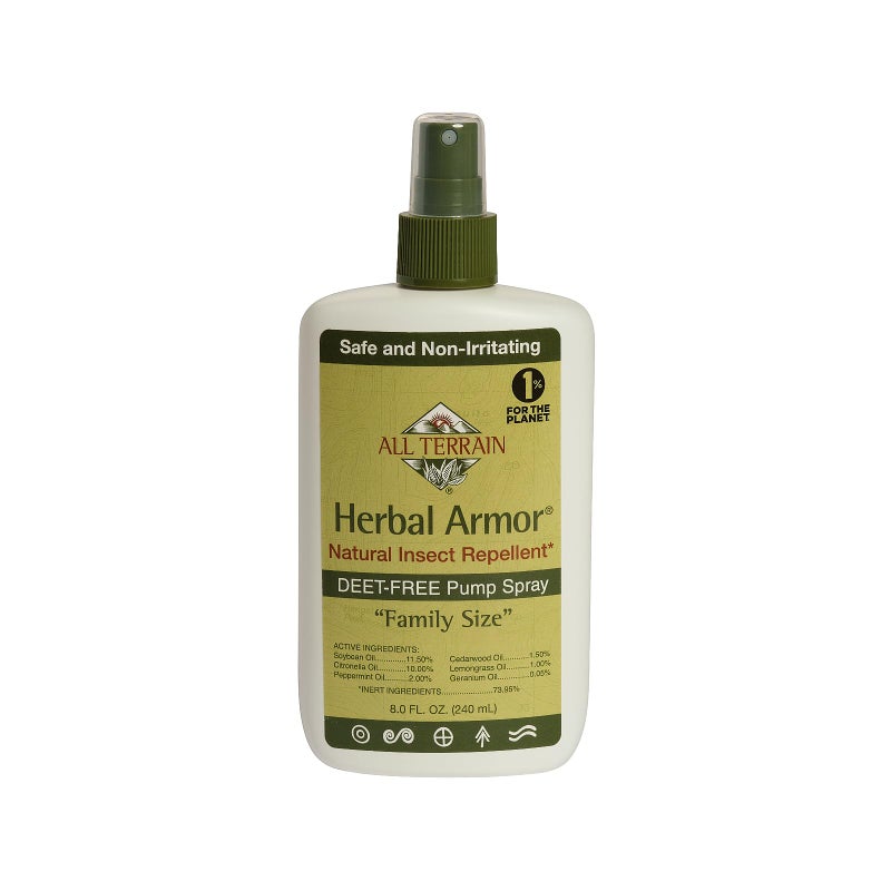 All Terrain Herbal Armor DEET-Free Pump Spray 8oz. Insect Repellent - Value Size, Plant-Based and All-Natural Bug Repellent for Outdoor Protection, Safe for Family and Pets - Image 1