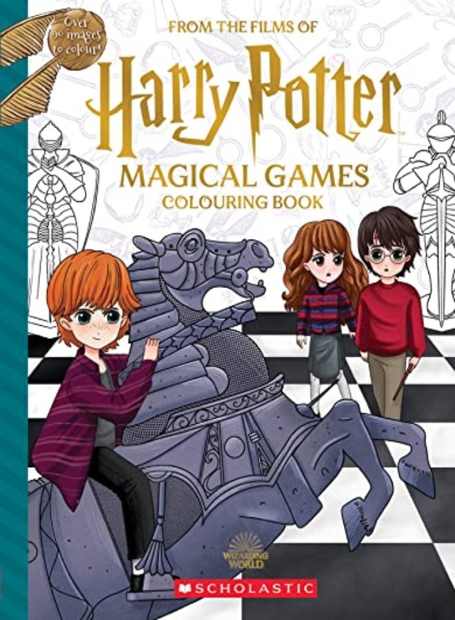 HARRY POTTER MAGICAL GAMES COLORING BK