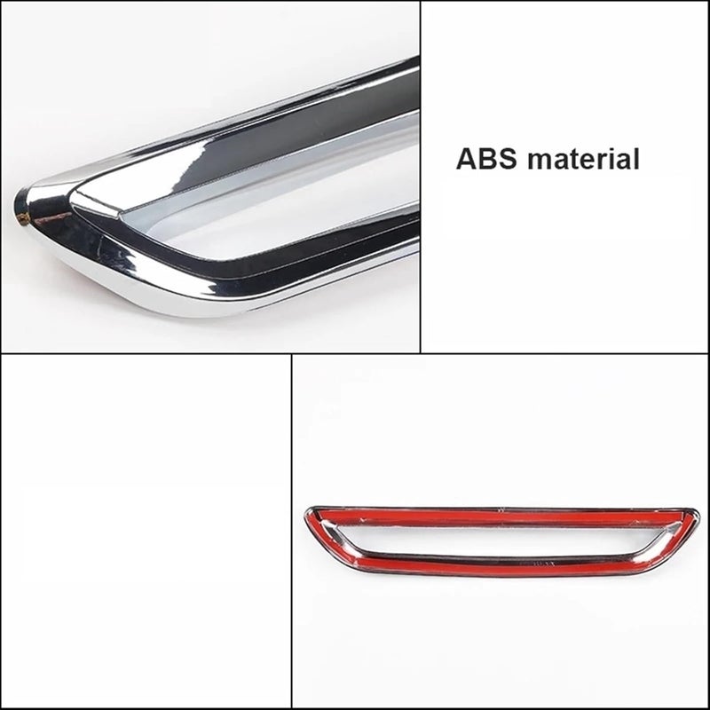 QASULER Chrome Rear Bumper Fog Light Cover for Chevrolet Camaro - Image 4