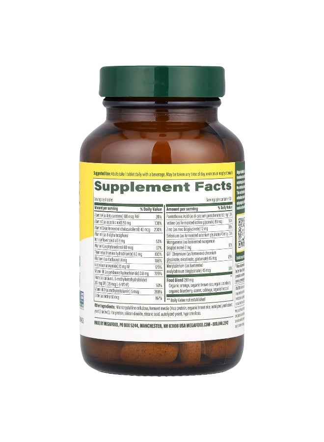 MegaFood, Men's 55+, One Daily Multivitamin, 60 Tablets (Packaging may vary) - Image 2
